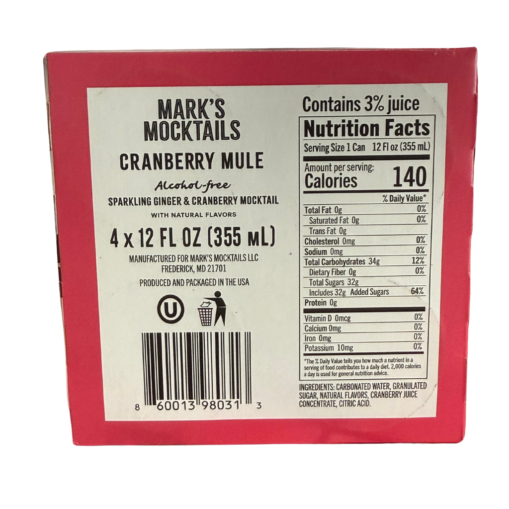 Cranberry Mule - 4 Pack - 12oz Cans