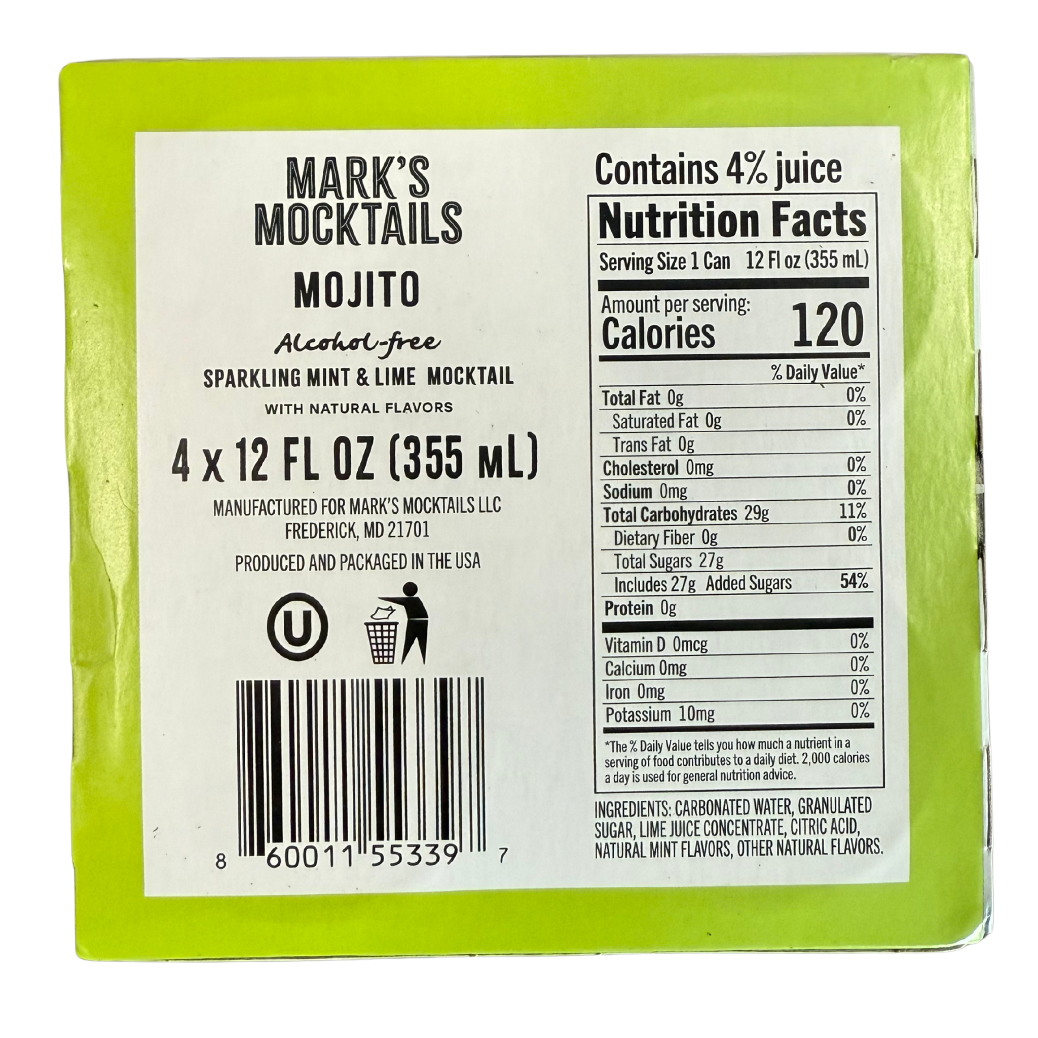 Mojito - 4 Pack - 12oz Cans